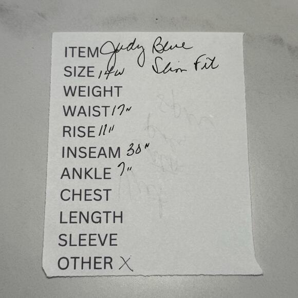 Judy Blue SLIM FIT Jeans Women’s Plus Size 14W Medium Wash Blue Stretch Denim - Picture 9 of 9